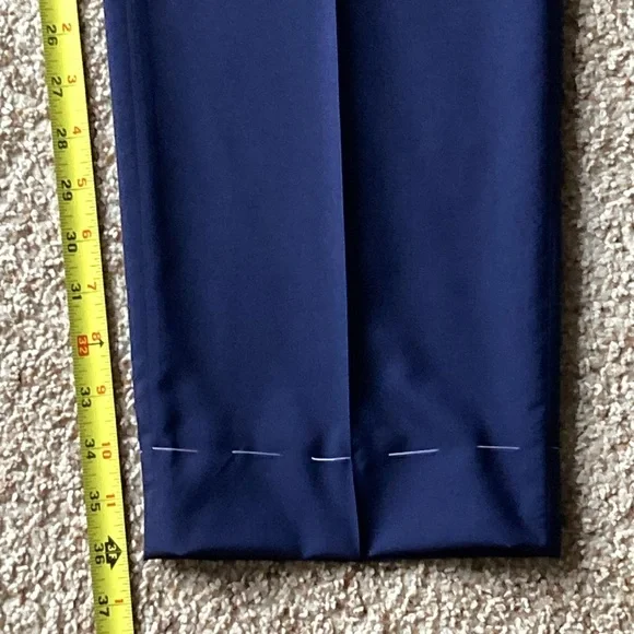 NWOT Brunello Cucinelli Men’s Navy Lightweight Wool Trousers Pants IT60 US 42-44 - Picture 13 of 16